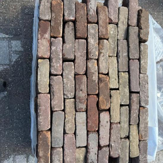 P015, Oude Gebakken Klinkers, Dikformaat, Rood-Bruin