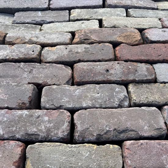 P015, Oude Gebakken Klinkers, Dikformaat, Rood-Bruin