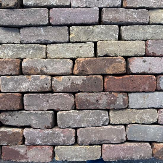 P015, Oude Gebakken Klinkers, Dikformaat, Rood-Bruin