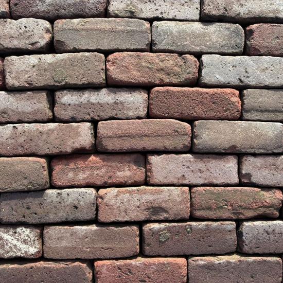 V07, Oude Gebakken Klinkers, Dikformaat, Rood-Bruin