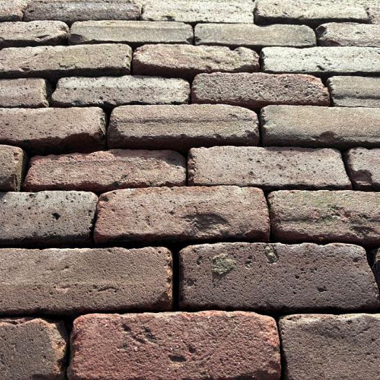 V07, Oude Gebakken Klinkers, Dikformaat, Rood-Bruin