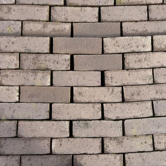 P029, Oude Gebakken Klinkers, Dikformaat, Mangaan