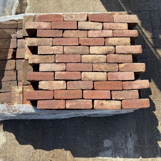 P045, Oude Gebakken Klinkers, Dikformaat, Rood-Bruin