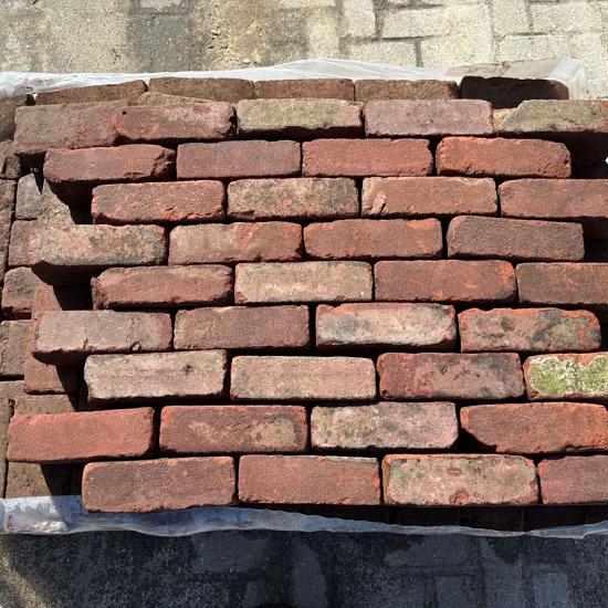 P047, Oude Gebakken Klinkers, Dikformaat, Rood-Bruin