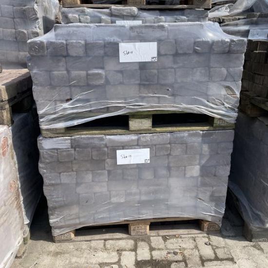 SBP15, Oude Gebakken Klinkers, Keiformaat, Mangaan