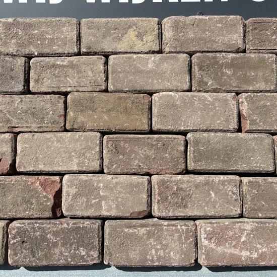 V40, Oude Gebakken Klinkers, keiformaat, Rood-Bruin