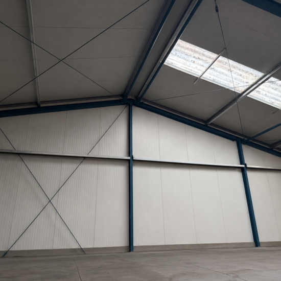 Prefab loods 28x16m – Hardeman staalconstructie – demontabel