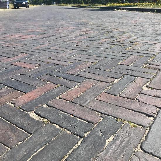 SBP20, Oude Gebakken Klinkers, Dikformaat, Paars-Antraciet