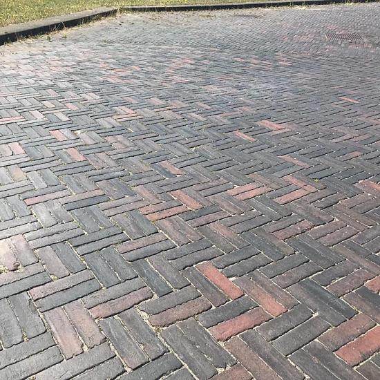 SBP20, Oude Gebakken Klinkers, Dikformaat, Paars-Antraciet