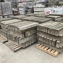 Gebruikte, betonbanden, opsluitbanden, 10x20x100cm (lxbxh)