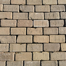 P011, Oude Gebakken Klinkers, Keiformaat, Geel-Brons