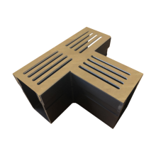 Star Drain 65/100 T-stuk - Roestbruin (Cortenstalen)