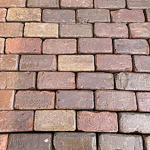 SBP05, Oude Gebakken Klinkers, Keiformaat, Rood-Bruin
