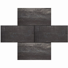 Somerset, Grijs/Zwart, 30 x 60 x 4cm