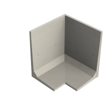 Keerwand CBHX 225 - 200/200X135X225 - BETONGRIJS