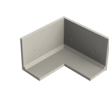 Keerwand CBHX 125 - 200/200X85X125 - BETONGRIJS