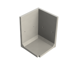 Keerwand CBH 175 - 125/125X115X175 - BETONGRIJS