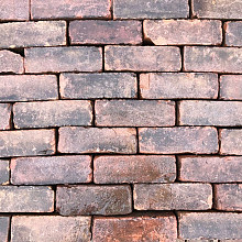 P002, Oude Gebakken Klinkers, Dikformaat, Rood-Bruin