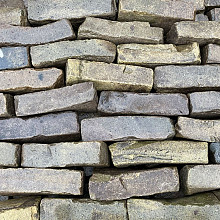 Ca. 7,5 m², Oude Gebakken Klinkers, Waalformaat, Genuanceerd, P027