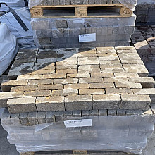 SBP19A, Oude Gebakken Klinkers, Dikformaat, Geel, Gesorteerd