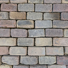 V13, Oude Gebakken Klinkers, Keiformaat, Geel-Brons