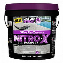Gator Nitro X fijn Zwart voegmortel 12,5 kg emmer