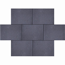 Nero Basalto, Zwart, 20 x 30 x 6cm