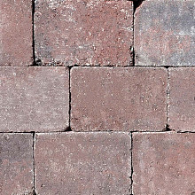 Pebblestones Plus , Rood/Bruin, 20 x 30 x 6cm