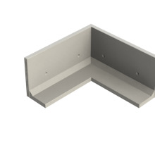 Keerwand CBHX 100 - 200/200X60X100 - BETONGRIJS