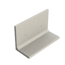 Keerwand CBX 125 - 200X85X125 - BETONGRIJS