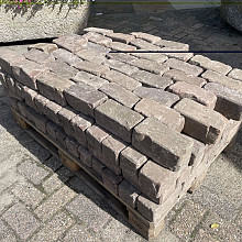 SBP35, Oude Gebakken Klinkers, Keiformaat, Rood-Bruin