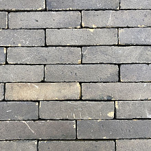 P091, Oude Gebakken Klinkers, Waalformaat, Geel-Brons