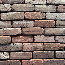 V07, Oude Gebakken Klinkers, Dikformaat, Rood-Bruin