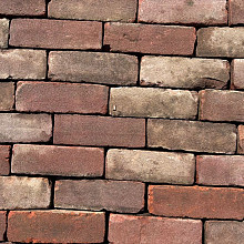 P045, Oude Gebakken Klinkers, Dikformaat, Rood-Bruin