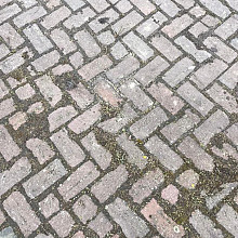 WHAR Oude gebakken klinkers, Keiformaat rood-bruin