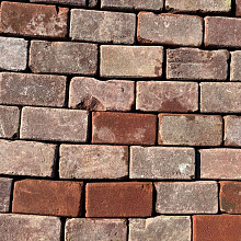 PP08, Gebakken Klinkers, Keiformaat, Rood-Bruin