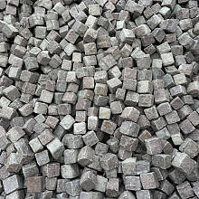 V54, Natuursteenkeien, graniet, Roze-Rood