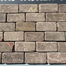 V40, Oude Gebakken Klinkers, keiformaat, Rood-Bruin