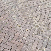 V07 Oude gebakken klinkers, Dikformaat Rood-Paars