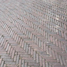 WTHA Exclusieve Oude gebakken klinkers, Waalformaat Rood-Paars